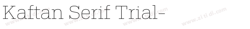 Kaftan Serif Trial字体转换